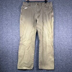 Dickies Mens Carpenter Pants Tan Duck Canvas Utility Workwear 36x30